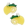 Lemon Drop Hair Clips Set - 2 Piece