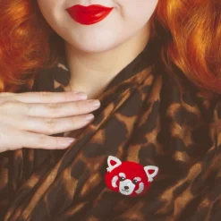 Lesser Rusty Red Panda Brooch