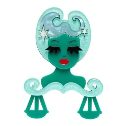 Libra The Learned Brooch