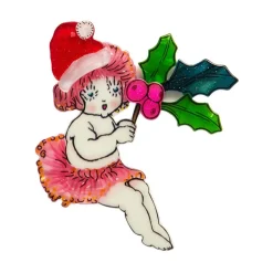 Little Ragged Christmas Blossom Brooch