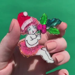 Little Ragged Christmas Blossom Brooch