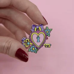 Lock And Key Enamel Pin