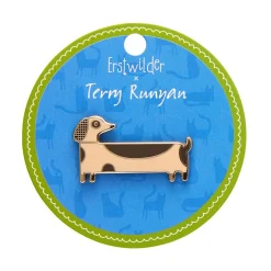Long Dog Enamel Pin