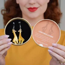 Long-Neck Lovers Earrings