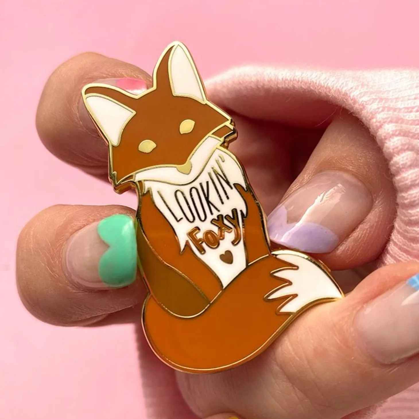 Lookin' Foxy Enamel Pin