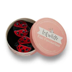 Lou-Lou Ladybug Hair Clips Set - 2 Piece