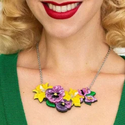 Love-In-Idleness Flower Necklace (Small)