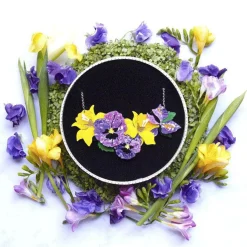Love-In-Idleness Flower Necklace (Large)