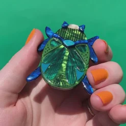 Luck Of The Beetle Brooch