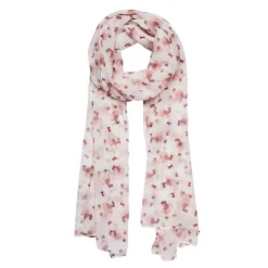 Madame Caniche Large Neck Scarf - White