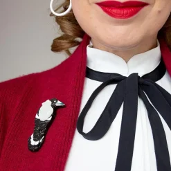 Marjorie Magpie Brooch