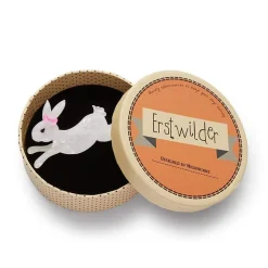 Marshmallow Rabbit Brooch