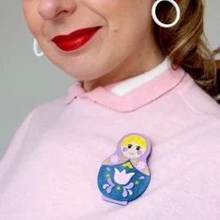 Matryoshka Memories Toy Brooch