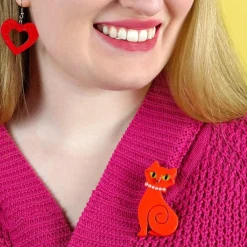 Meow At Midnight Brooch