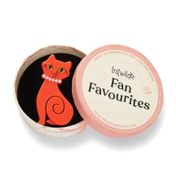 Meow At Midnight Brooch
