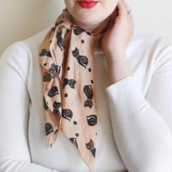Meow At Midnight Head Scarf