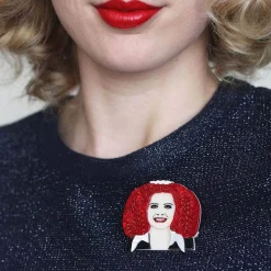 Mercurial Magenta Brooch