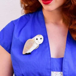 Miah Masked Owl Brooch