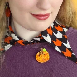 Midnight Magic Pumpkin Mini Brooch