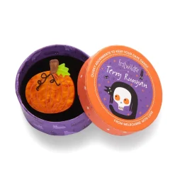Midnight Magic Pumpkin Mini Brooch