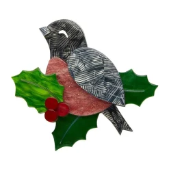 Miss Mistletoe Brooch