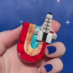 Mission To The Moon Brooch