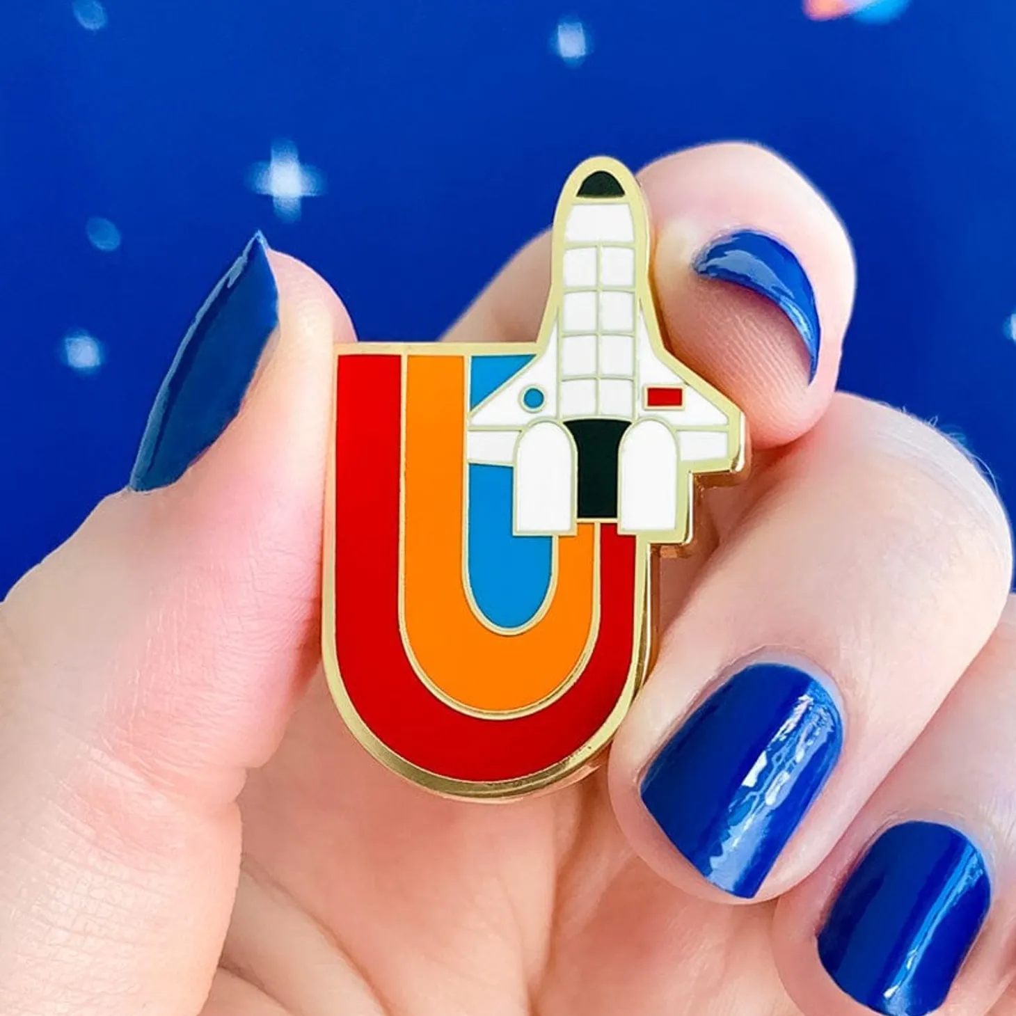Mission To The Moon Enamel Pin