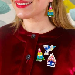 Modern Holiday Mystery Mini Brooch - 3 Pack