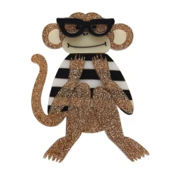 Moe The Monkey Lover Brooch