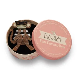 Moe The Monkey Lover Brooch