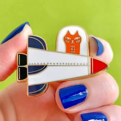 Moon Ride Enamel Pin