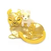 Mother Cub Love Lion Brooch