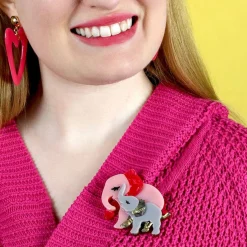 Mother Ella Elephants Brooch