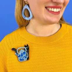 Mouse Tea Brooch