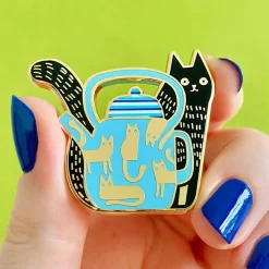 Mouse Tea Enamel Pin