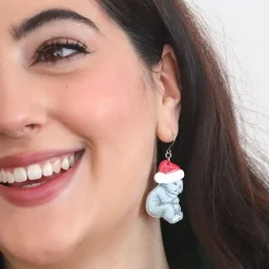 Mr. & Mrs. Bear Drop Earrings
