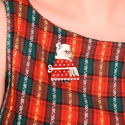 Mrs. Clause Brooch