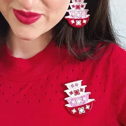 Nanna'S Prized Flower Bowls Brooch