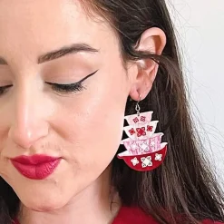 Nanna'S Prized Flower Bowls Earrings
