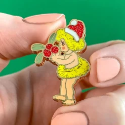 Native Berries Christmas Enamel Pin