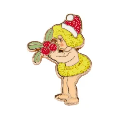 Native Berries Christmas Enamel Pin