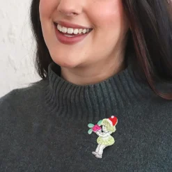 Native Berries Christmas Brooch