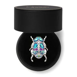 Nature'S Noel Stone Set Crystal Brooch