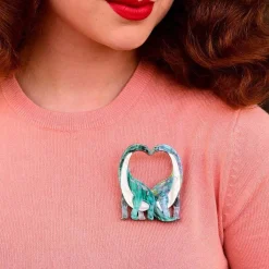 Neck And Neck Brooch
