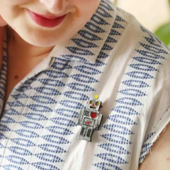 Nuts And Bolts Mini Brooch