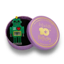 Nuts And Bolts Robot Brooch