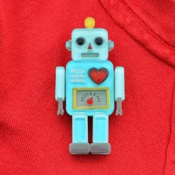 Nuts And Bolts Robot Brooch