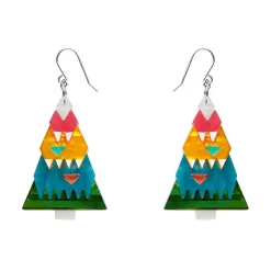 O Christmas Tree Drop Earrings