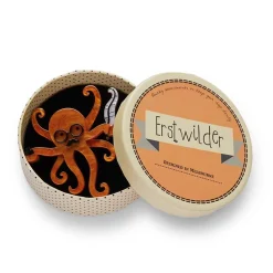 Octavious The Octo-Scribe Brooch