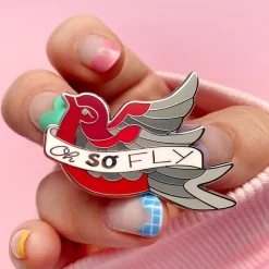 Oh So Fly Enamel Pin